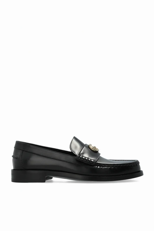 CZARNY Skórzane buty typu ‘loafers’