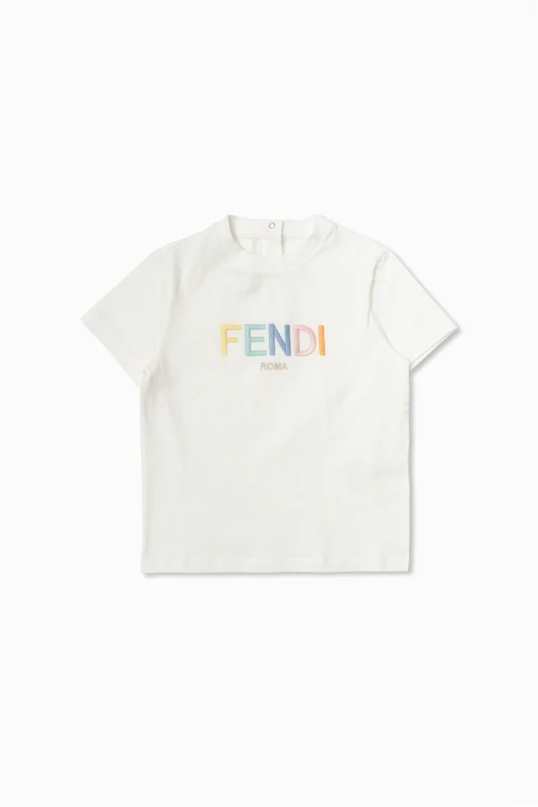 WEISS T-Shirt mit aufgedrucktem Logo