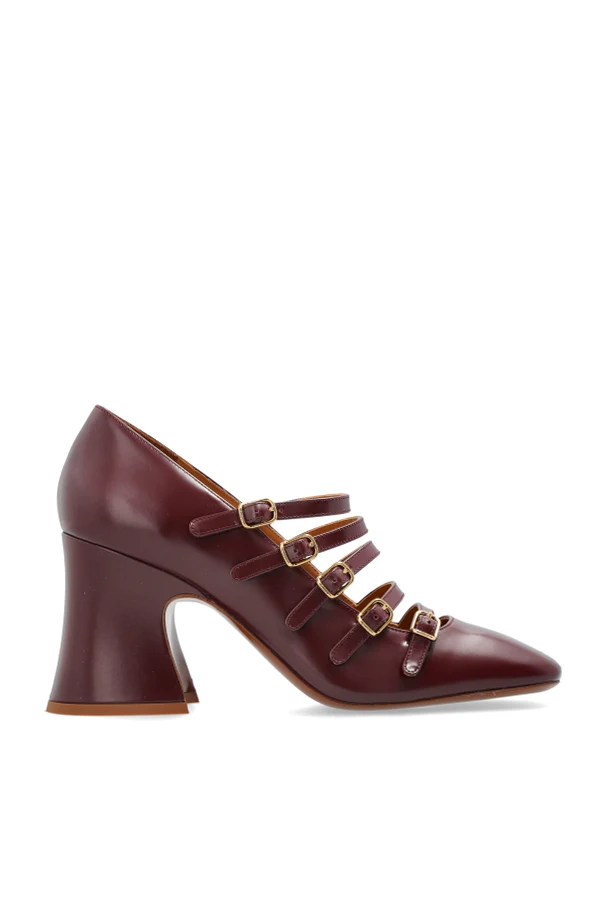 BURGUNDY Heeled shoes "Janis"