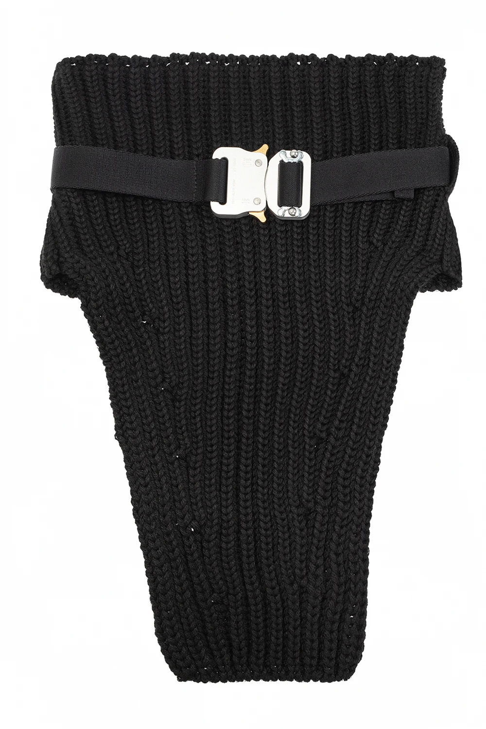 BLACK Tube scarf with buckle