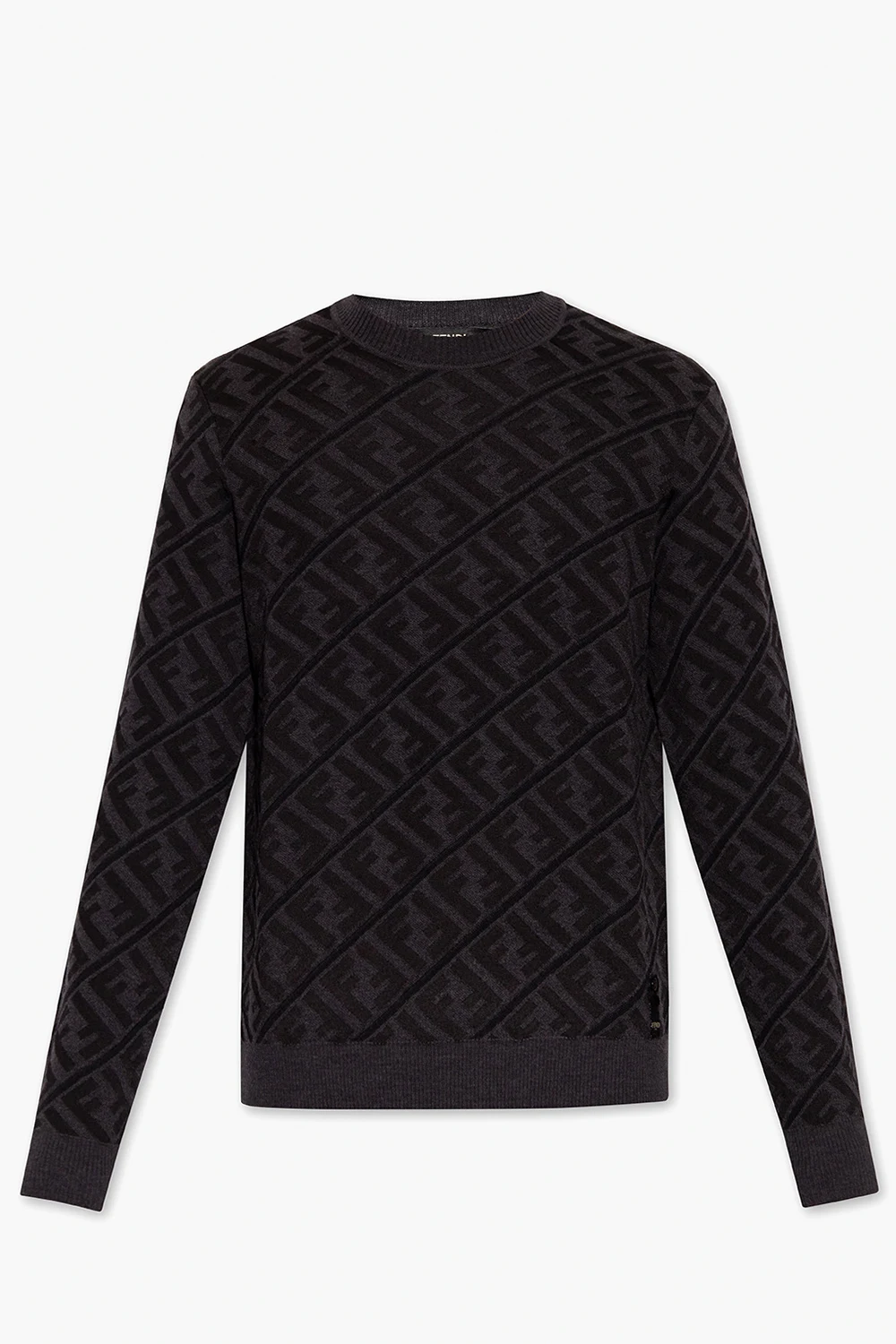 SZARY Sweter z monogramem