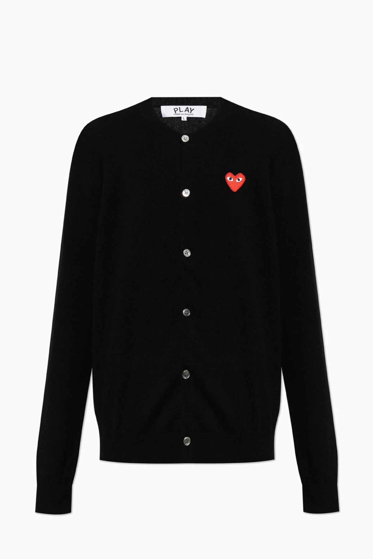 SCHWARZ Strickjacke mit Knöpfen