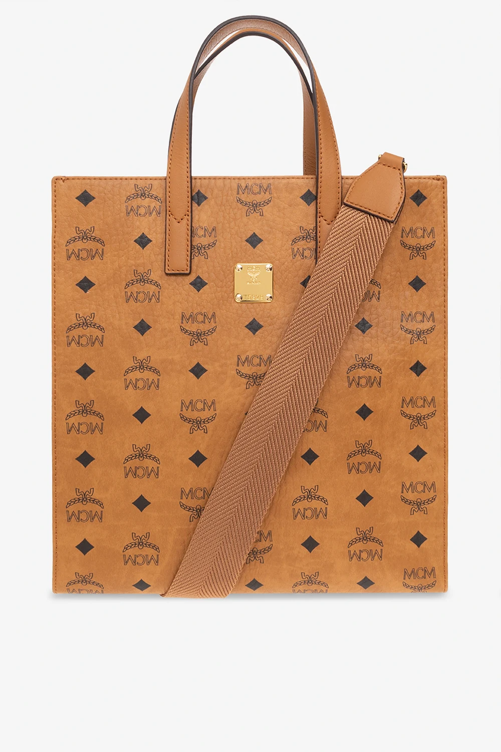BROWN Monogrammed shopper bag