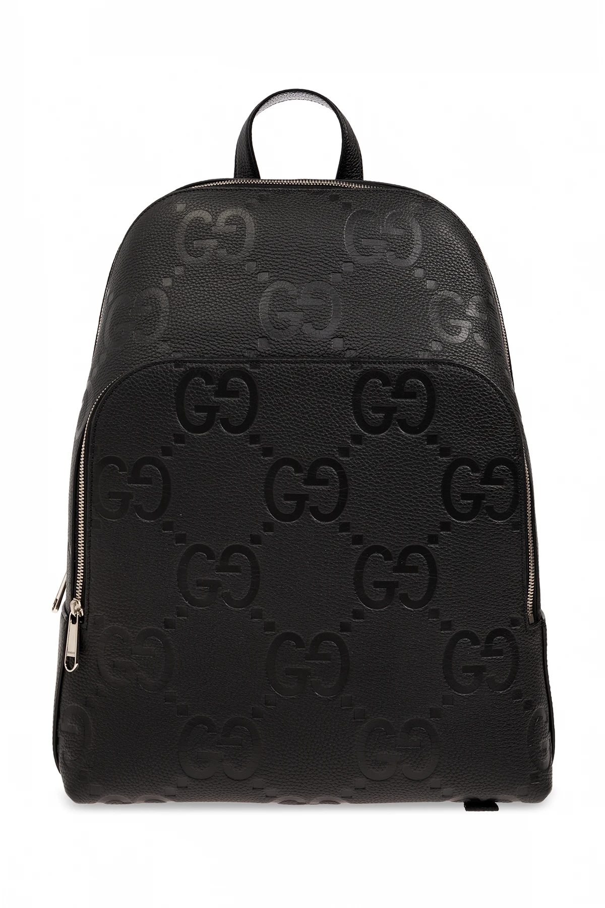 CZARNY Plecak z monogramem