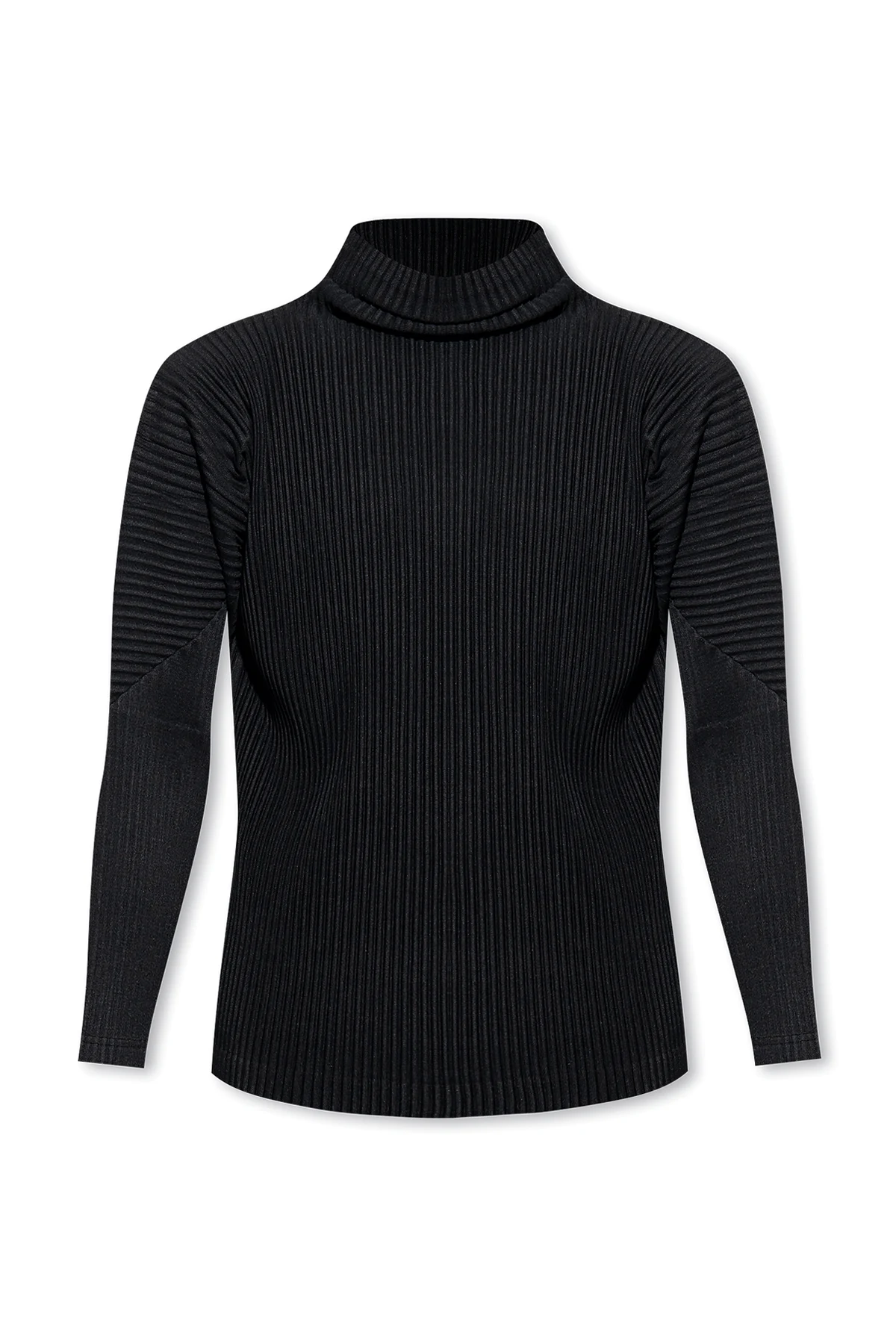 SCHWARZ Pleated turtleneck sweater