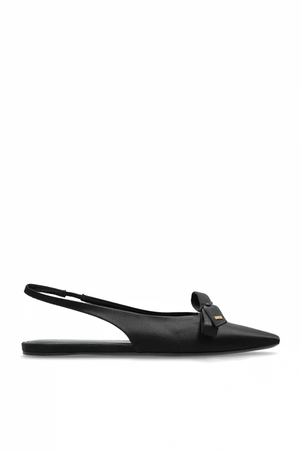 CZARNY Buty z kokardą