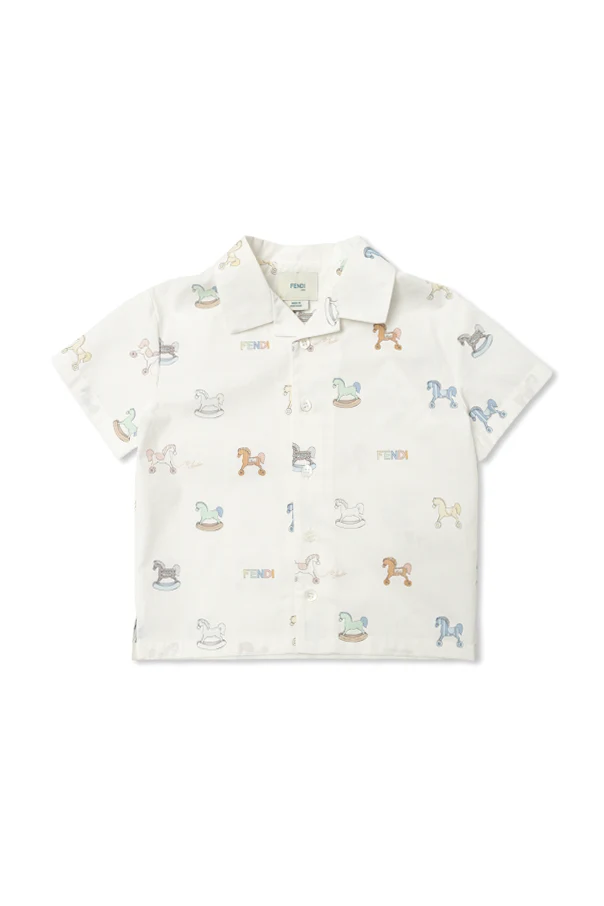 WEISS Hemd mit Print