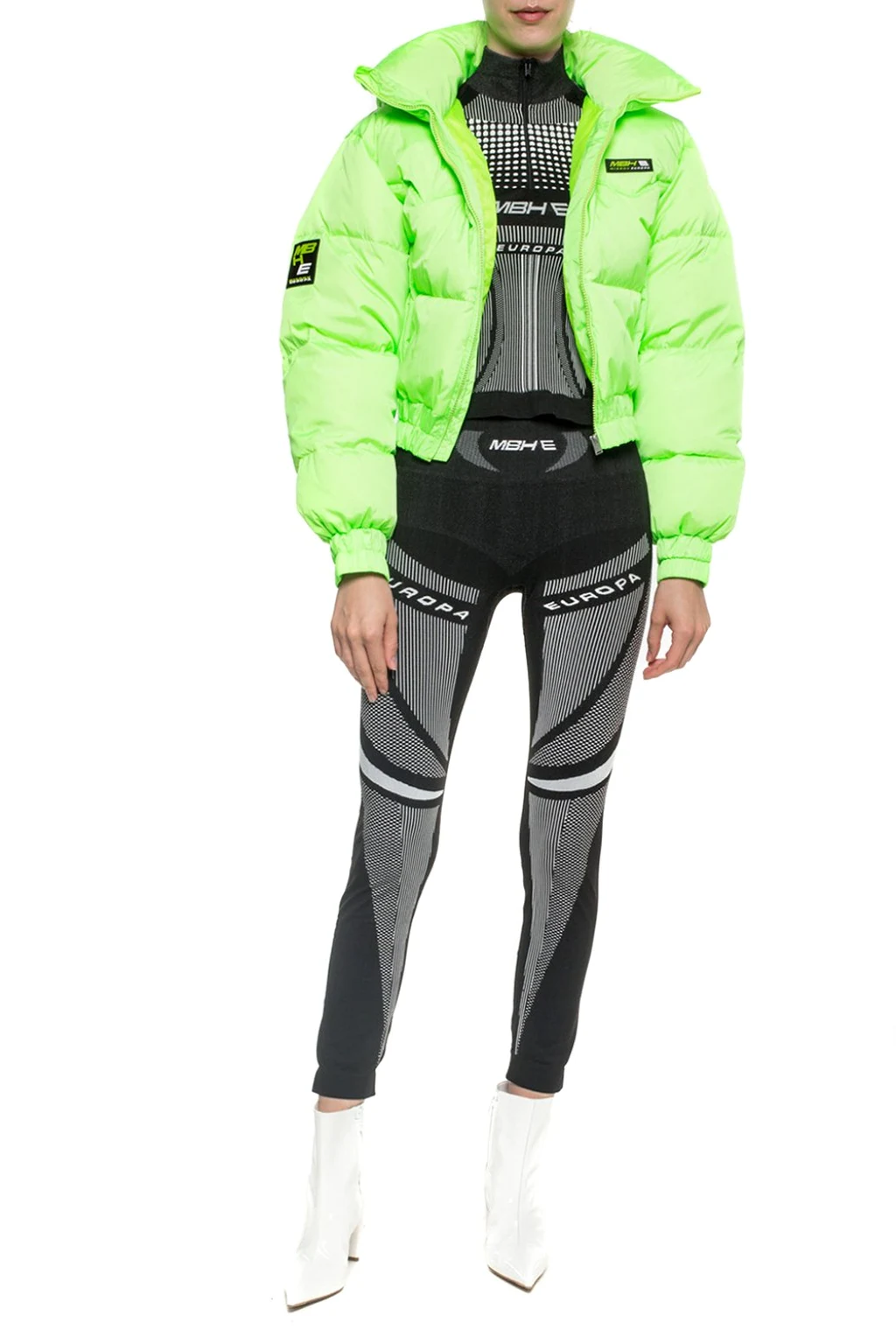 Quilted down jacket