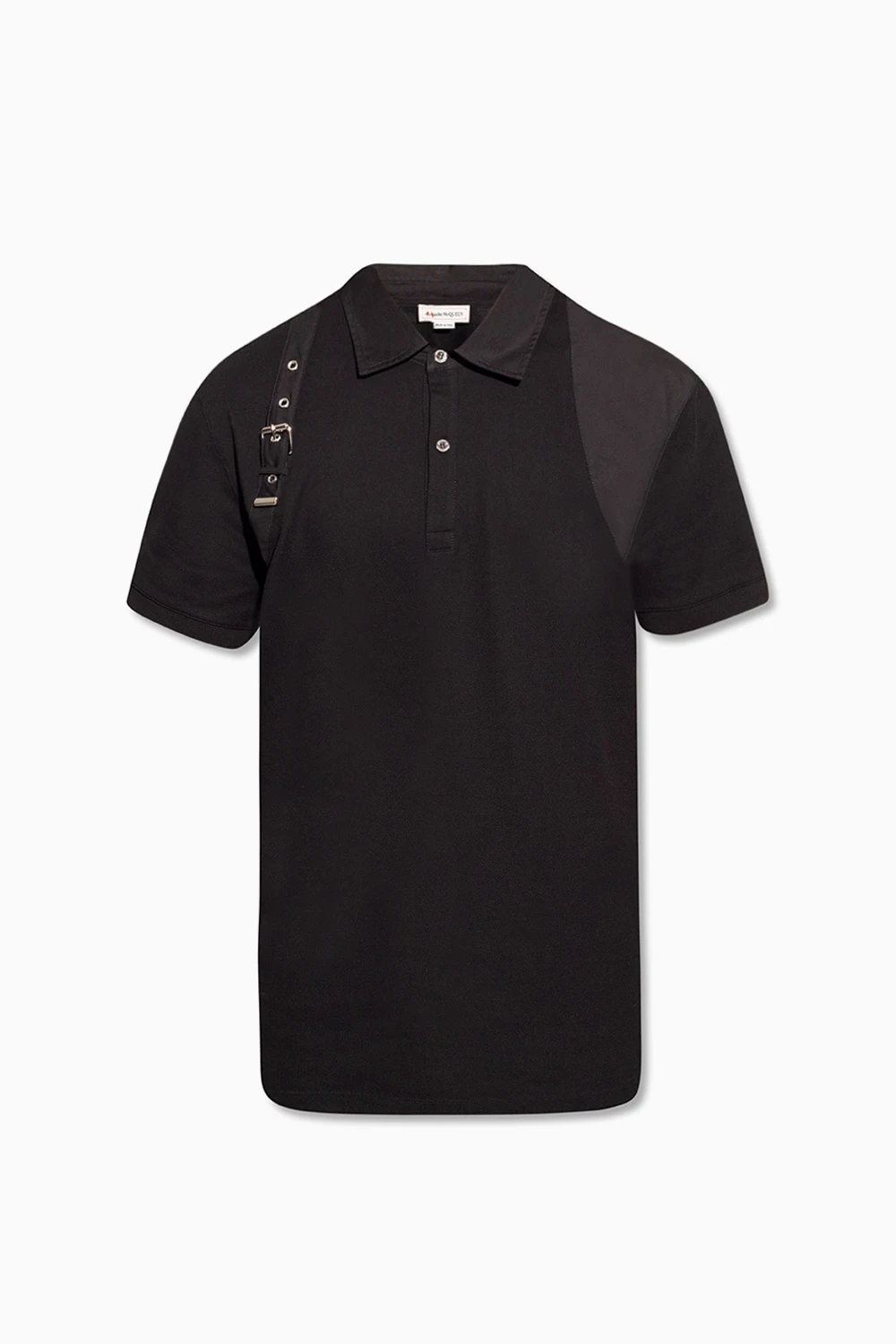 Polo shirt with strap
