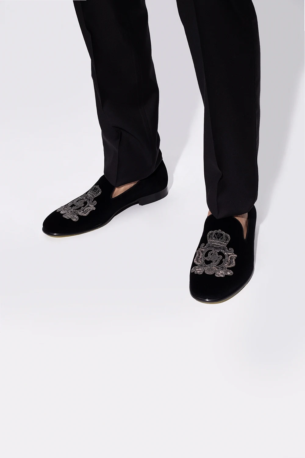 CZARNY Buty typu ‘loafers’ ‘Leonardo’