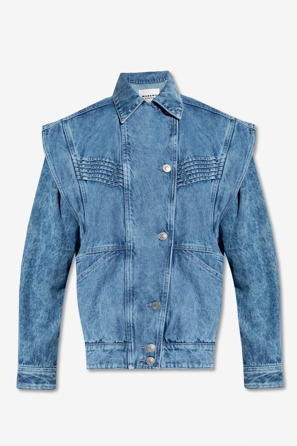 ‘Harmon’ denim jacket with detachable sleeves