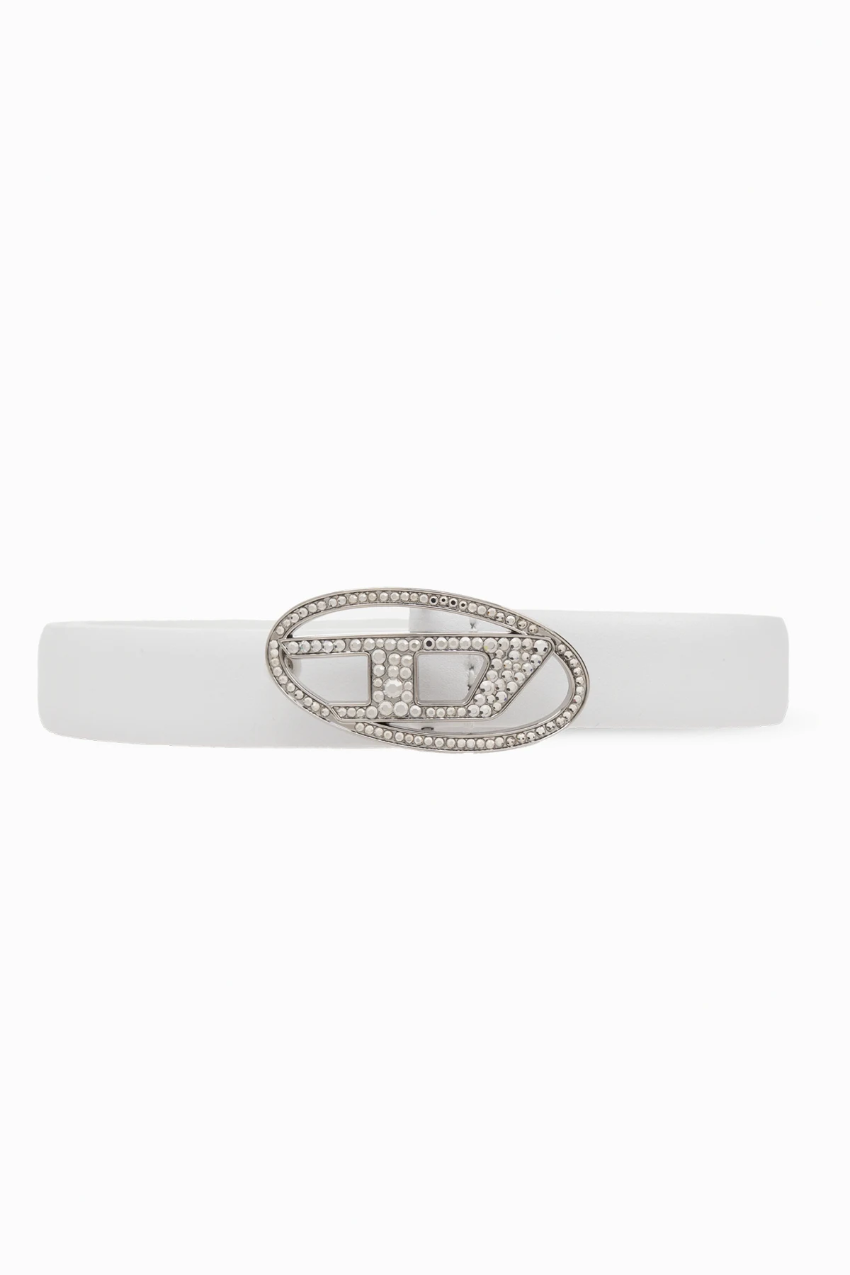 BIAŁY  Pasek `B-1DR STRASS`