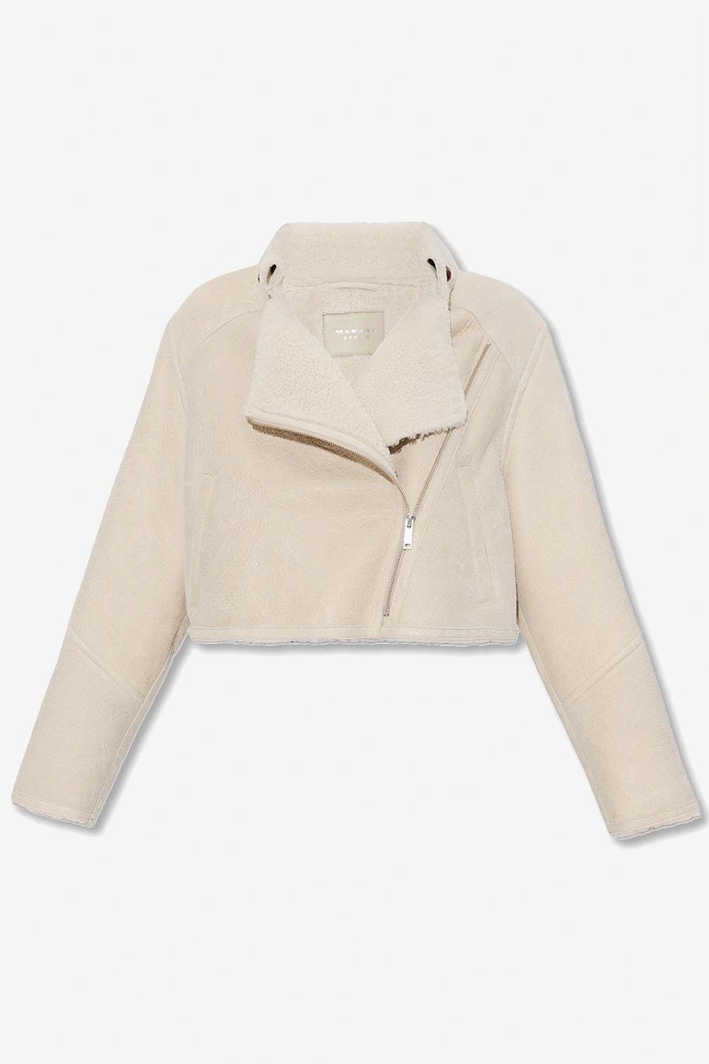 ‘Apstya’ short shearling jacket