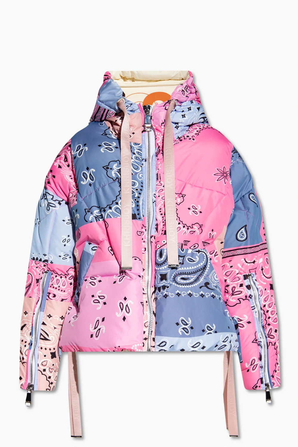 Patterned down jacket