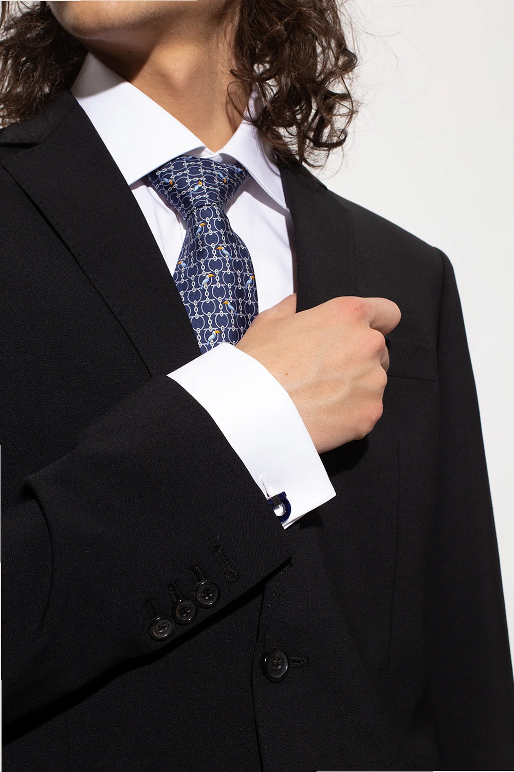 Logo-shaped cuff links