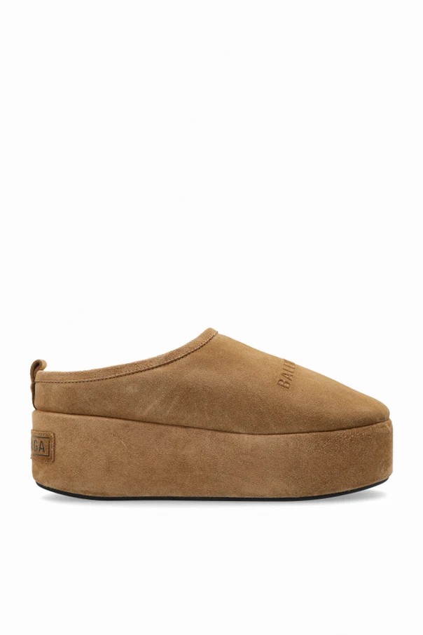BRĄZOWY Skórzane buty