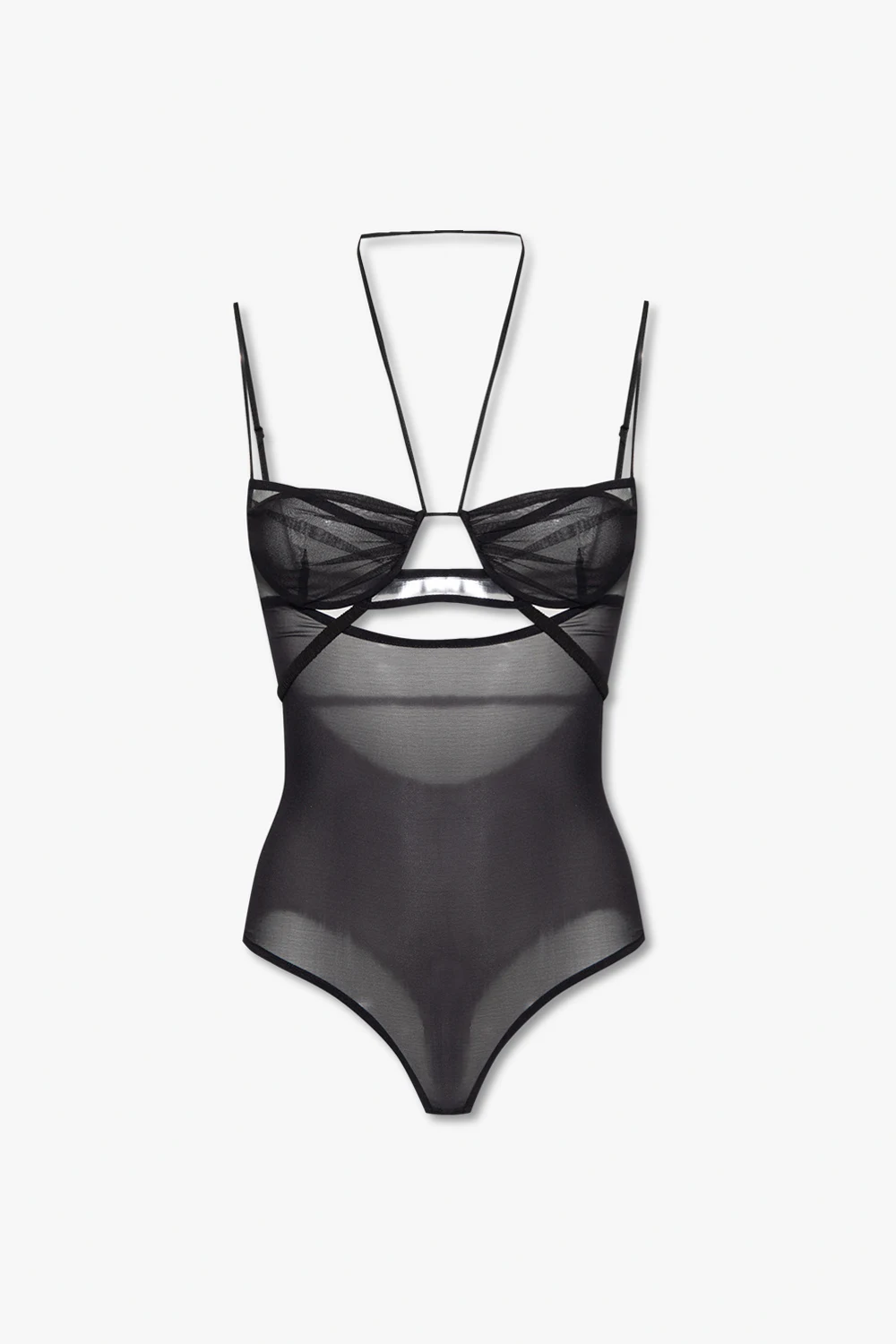 Transparentne body na ramiączkach