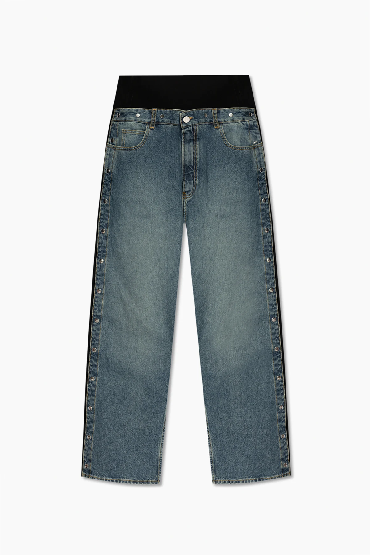 BLAU Jeans mit abnehmbaren Streifen