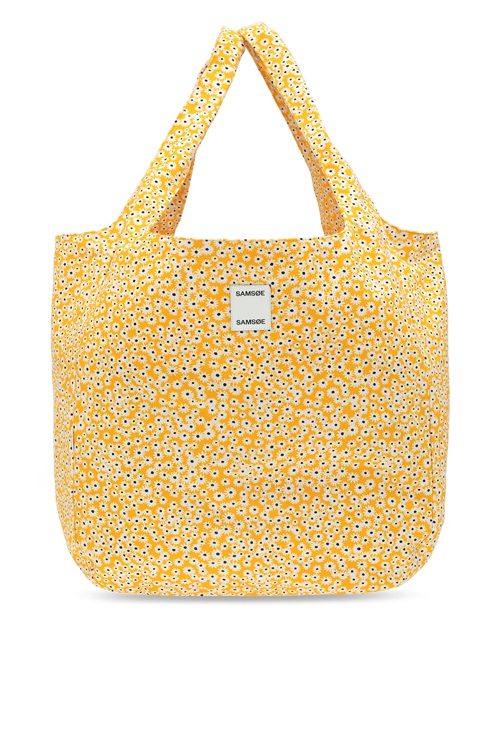 Shopper bag with floral print