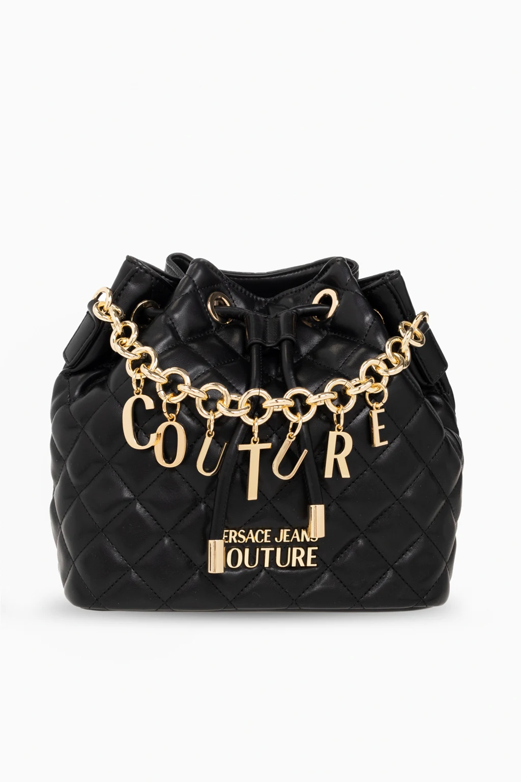 Quilted bucket bag