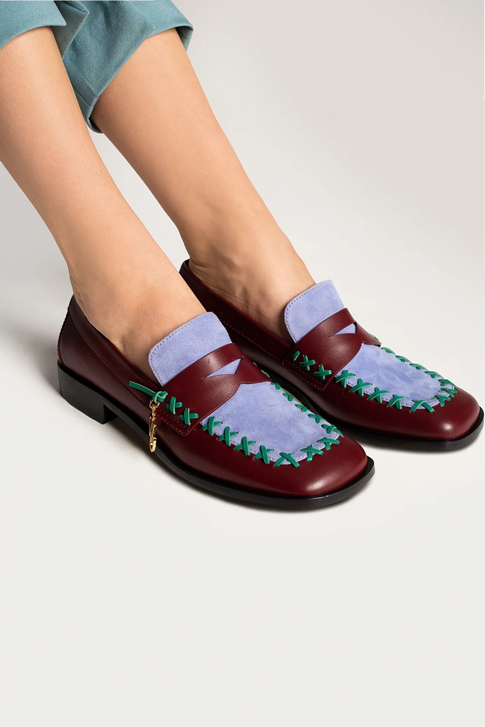 Loafers with logo