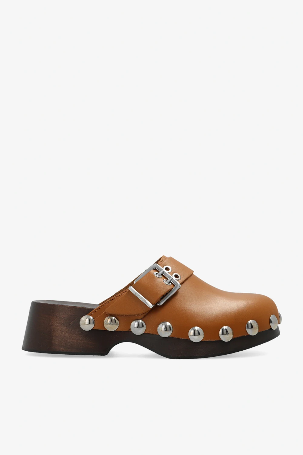 Leather clogs