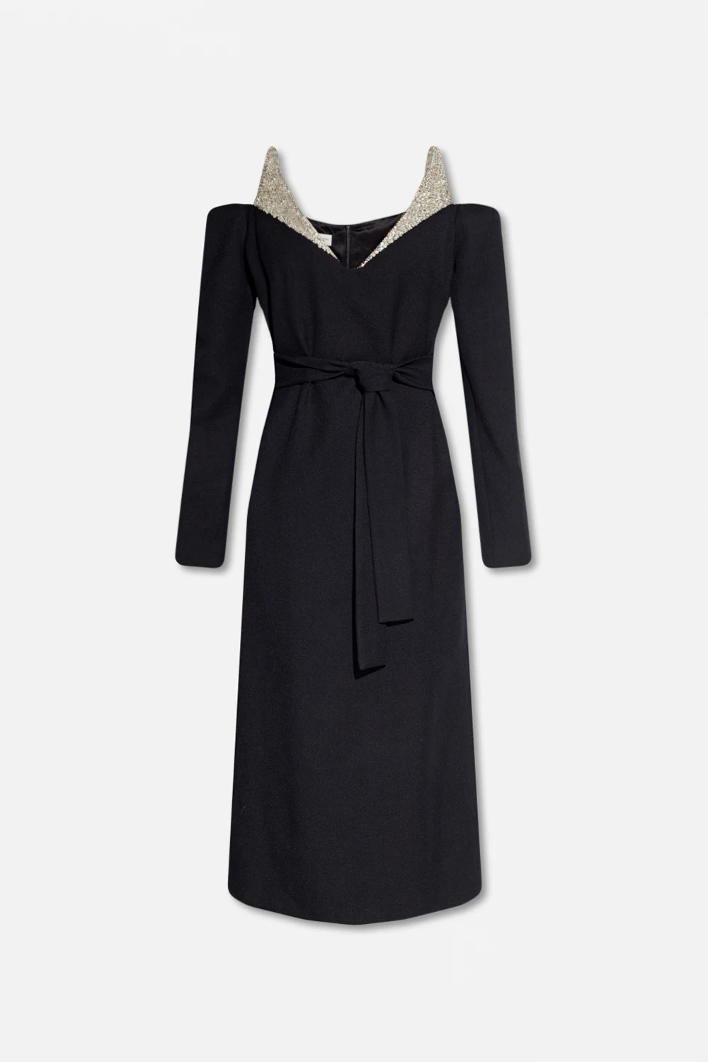 Dress with decorative neck