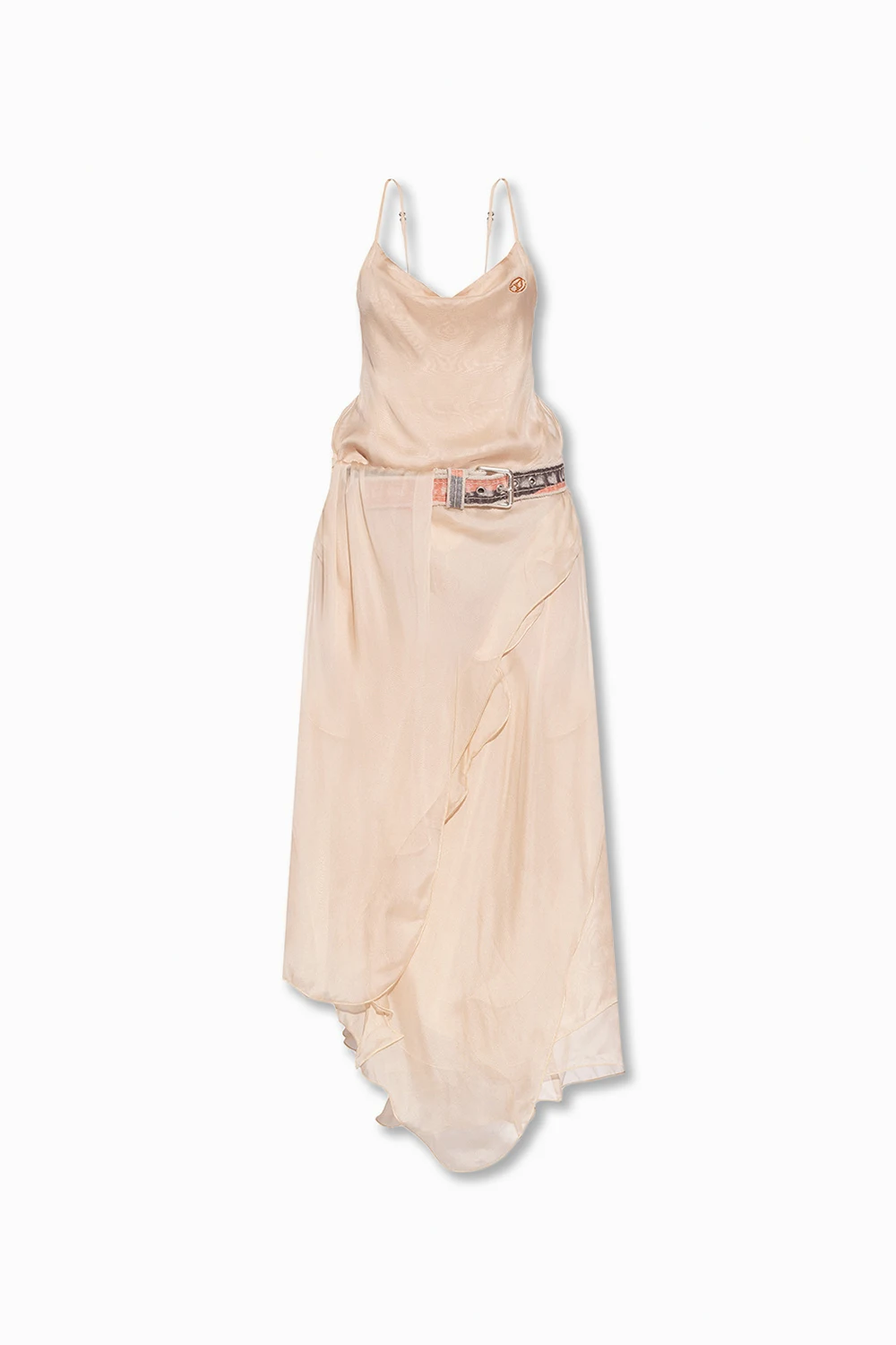 ‘D-Claes’ belted silk dress