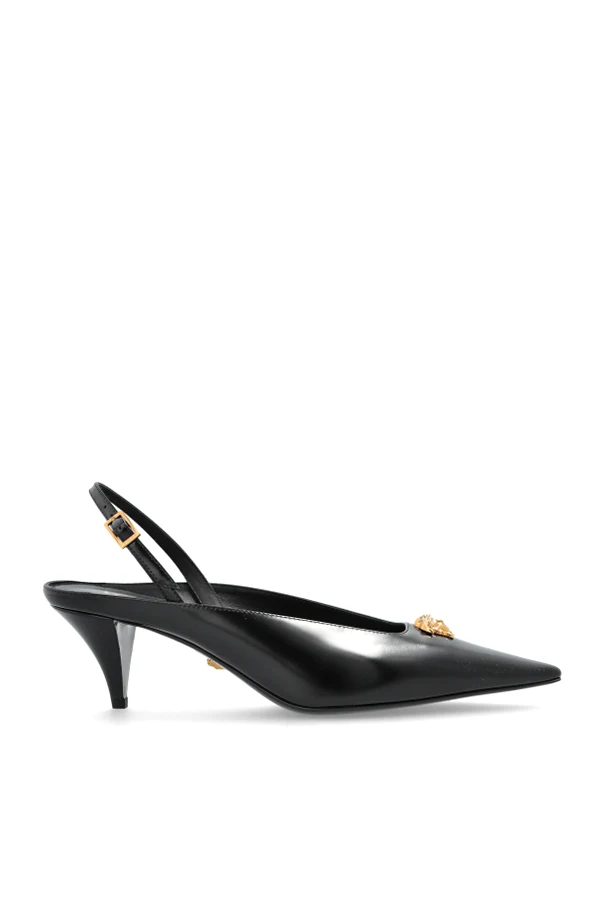 BLACK Heeled shoes `La Medusa`
