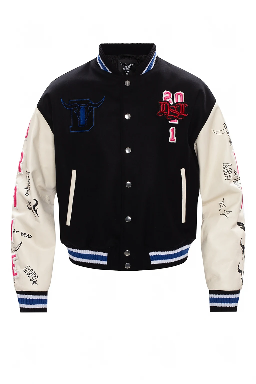 Kurtka typu ‘bomber’ z naszywkami