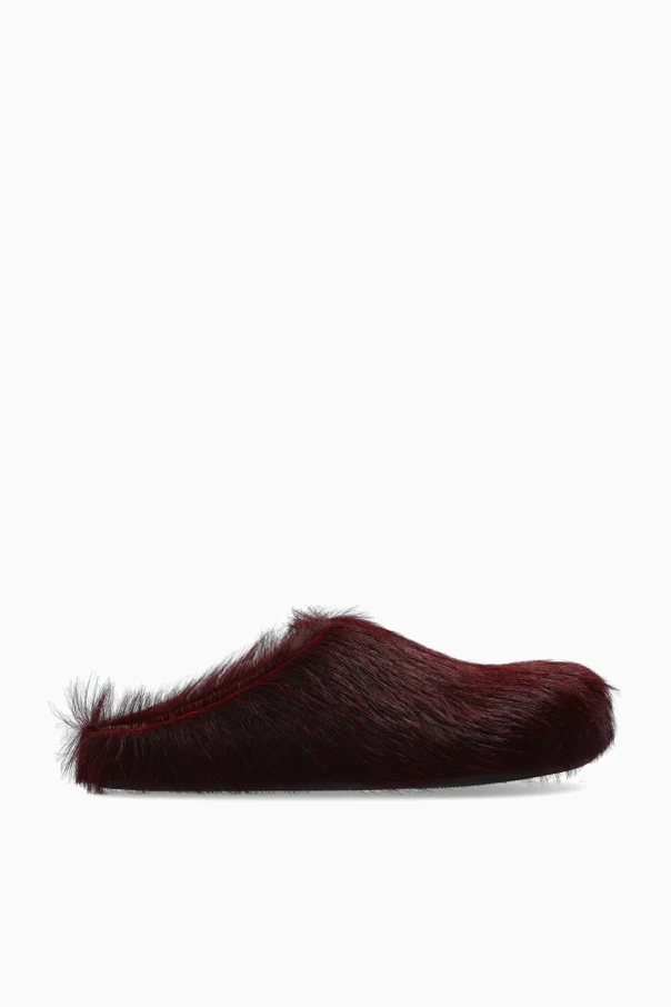 BORDO Futrzane klapki
