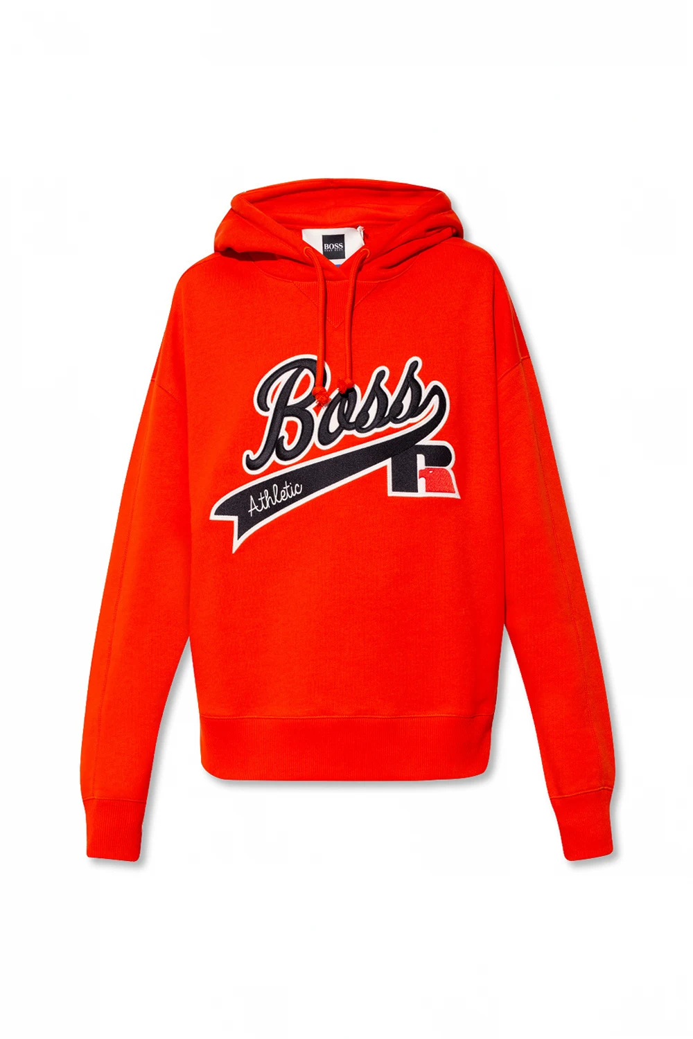 Hoodie with logo patch