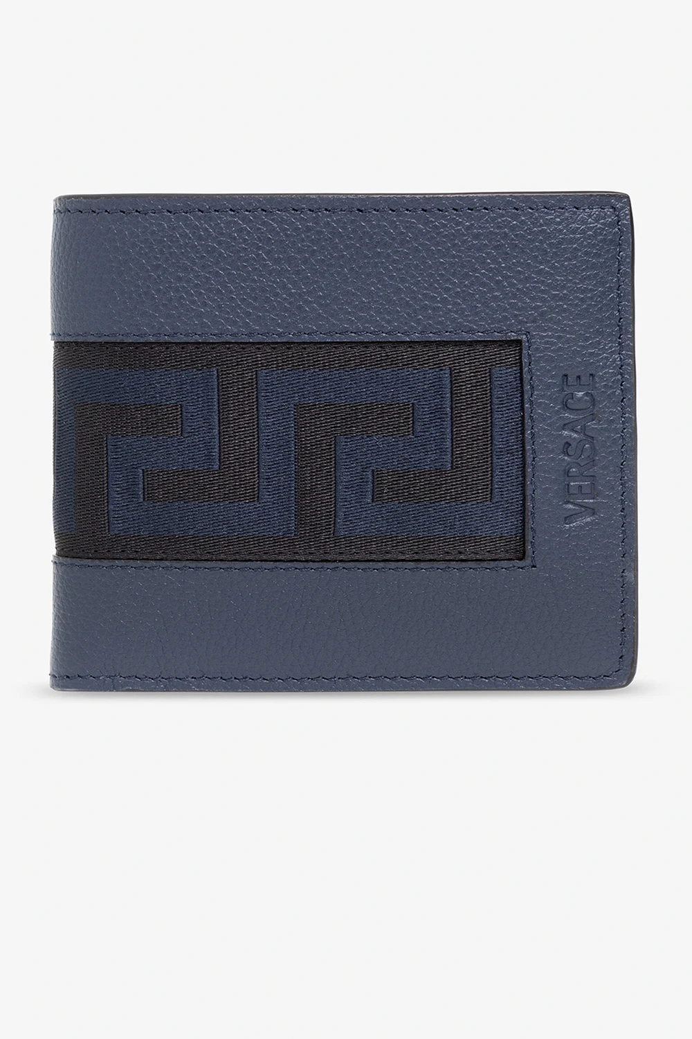 Bi-fold wallet with logo