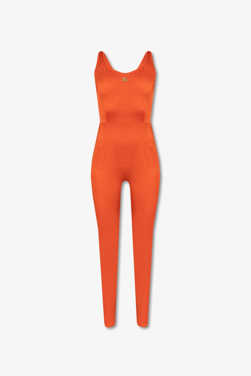 Skin-tight jumpsuit with logo