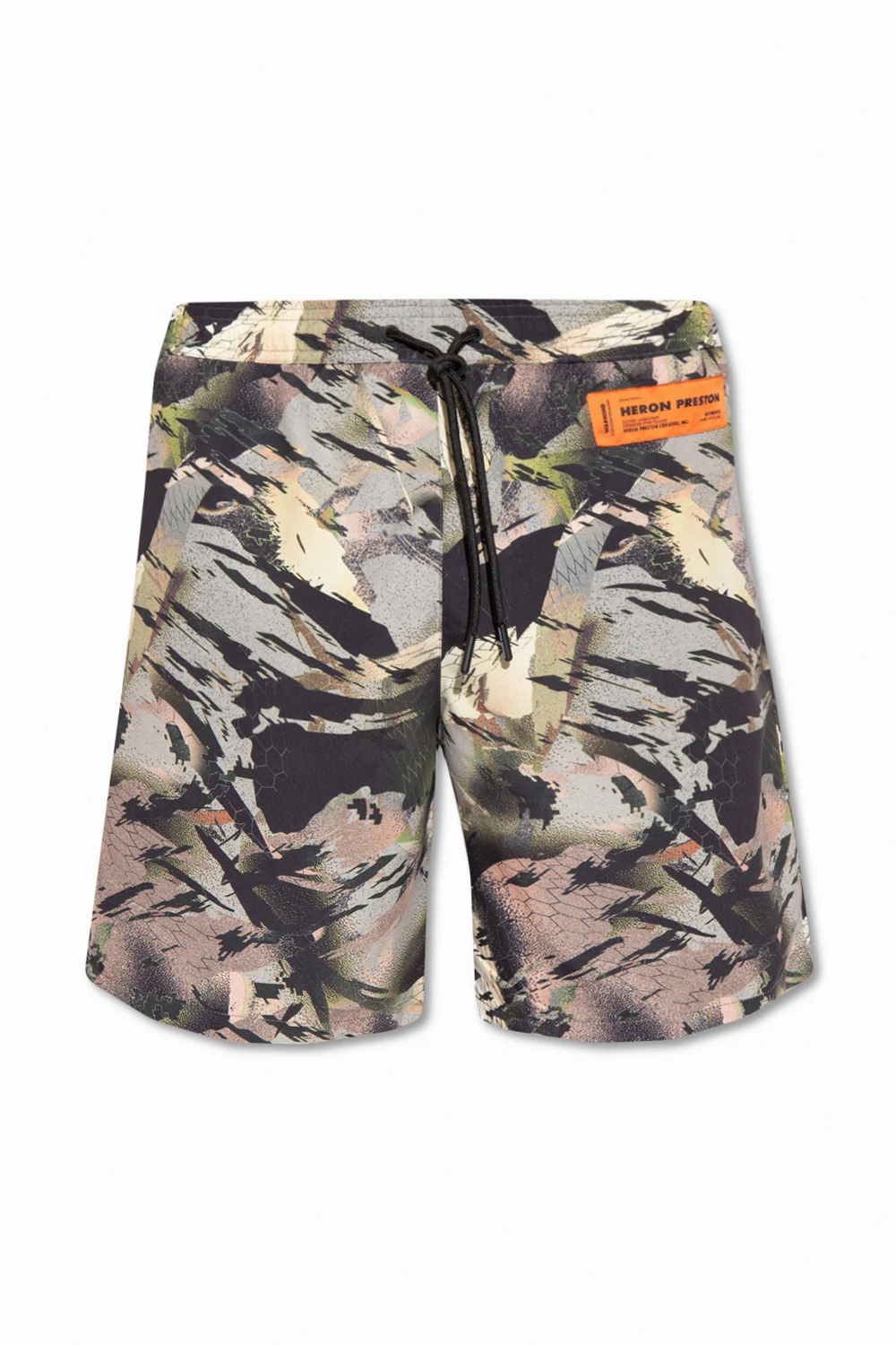 Patterned swimming shorts