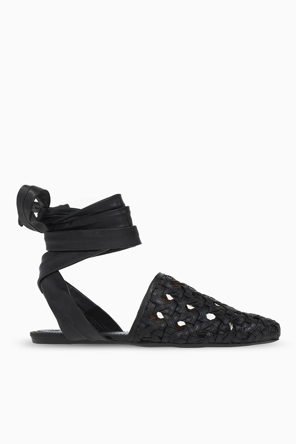 Leather babouche slippers