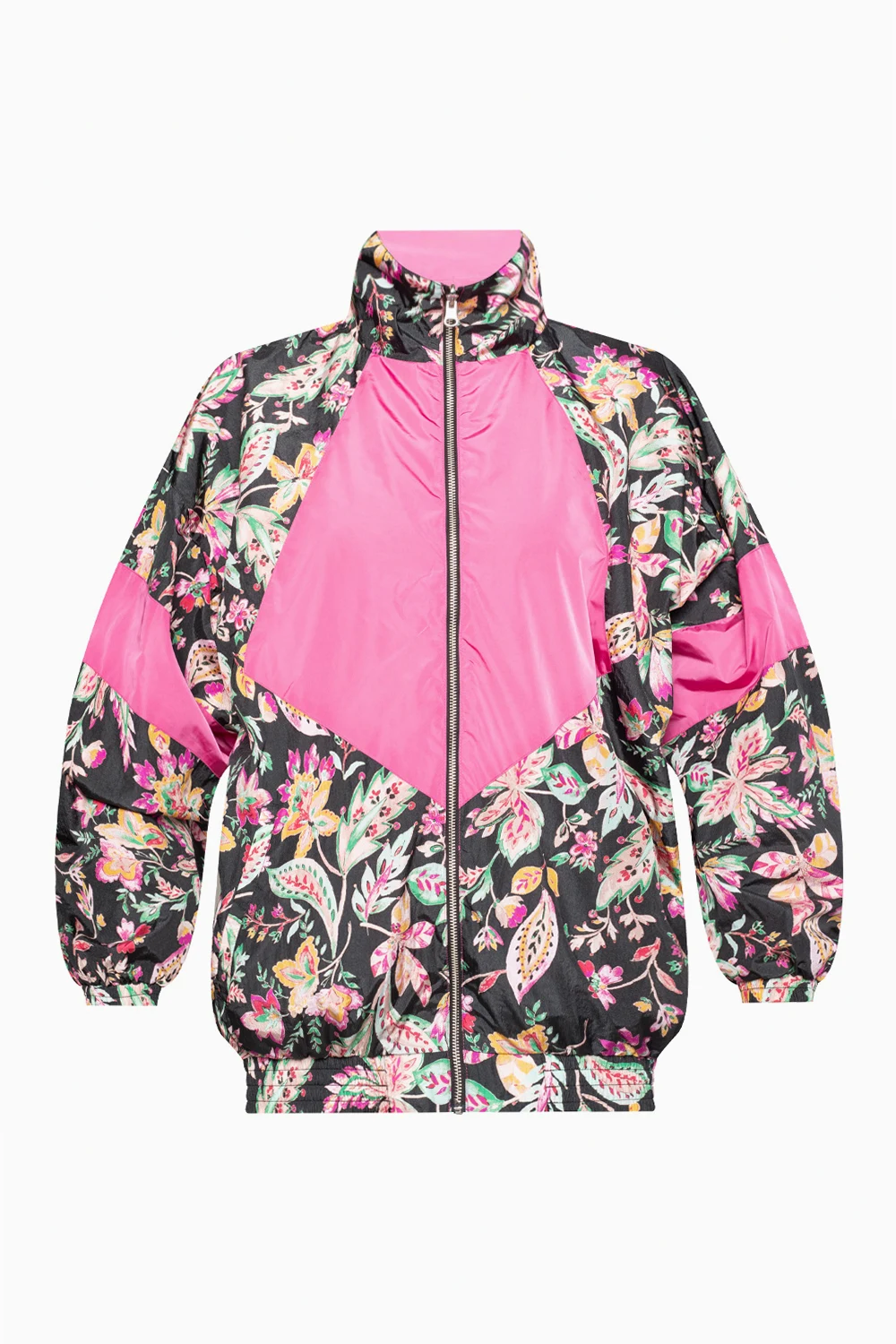 Floral-motif jacket