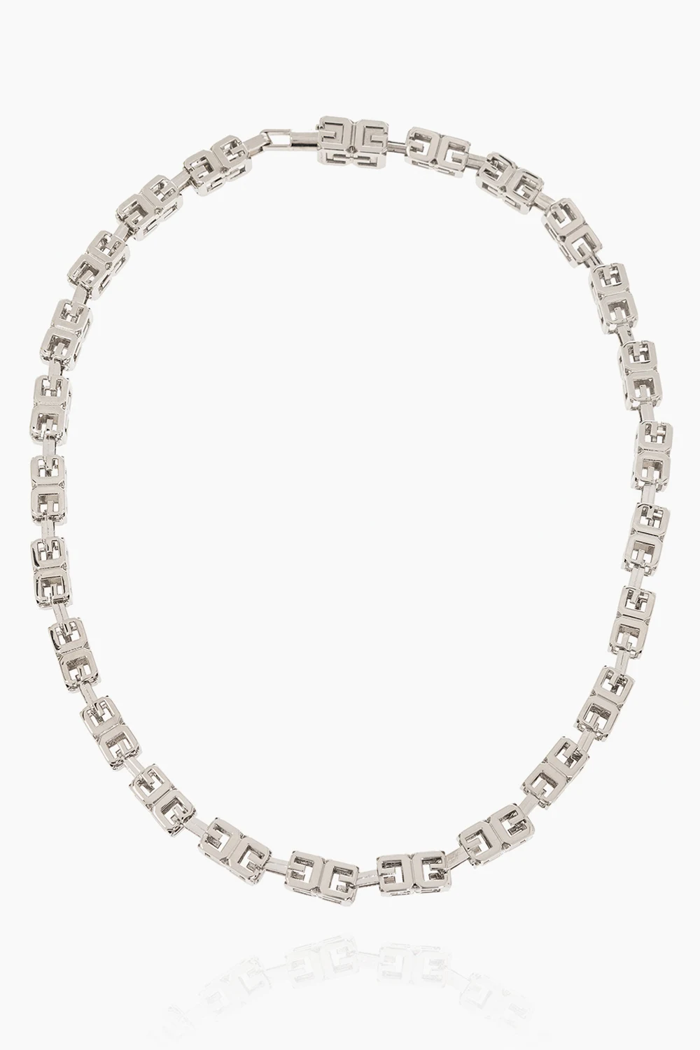 ‘G Cube’ brass necklace