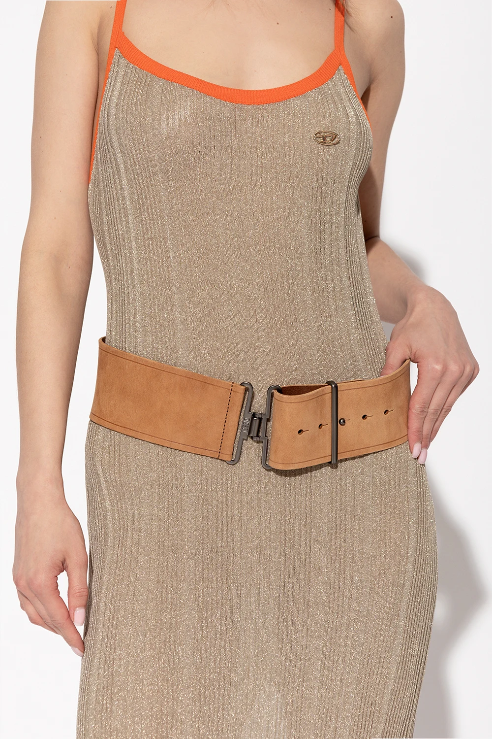 ‘B-Army’ leather belt