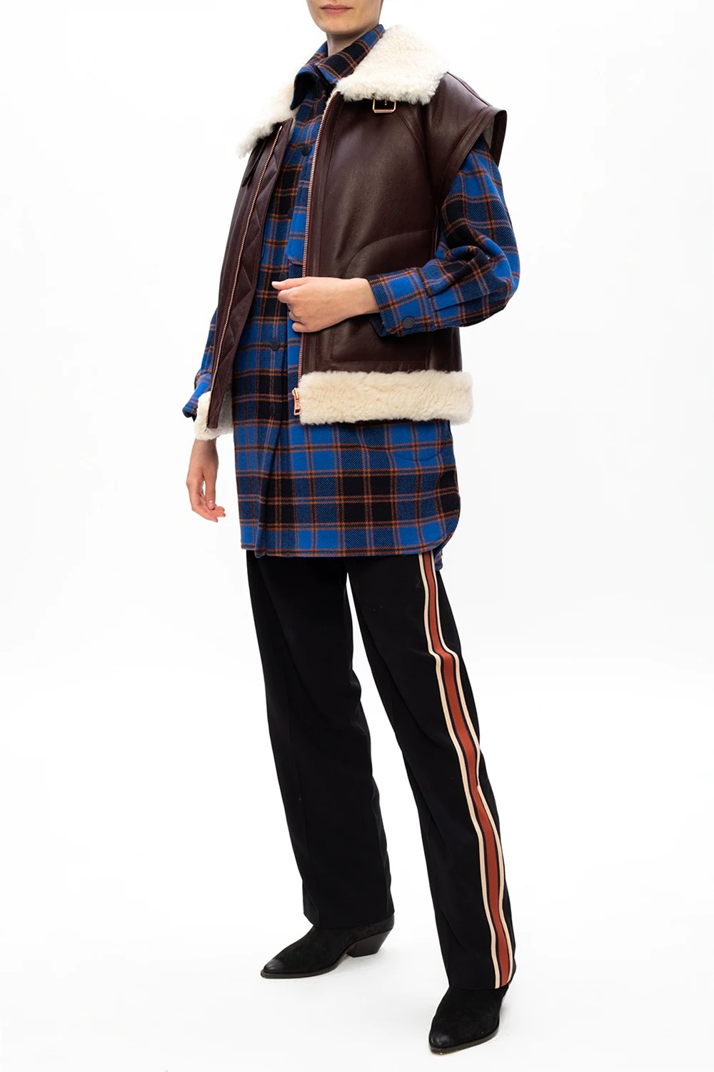 Side stripe trousers