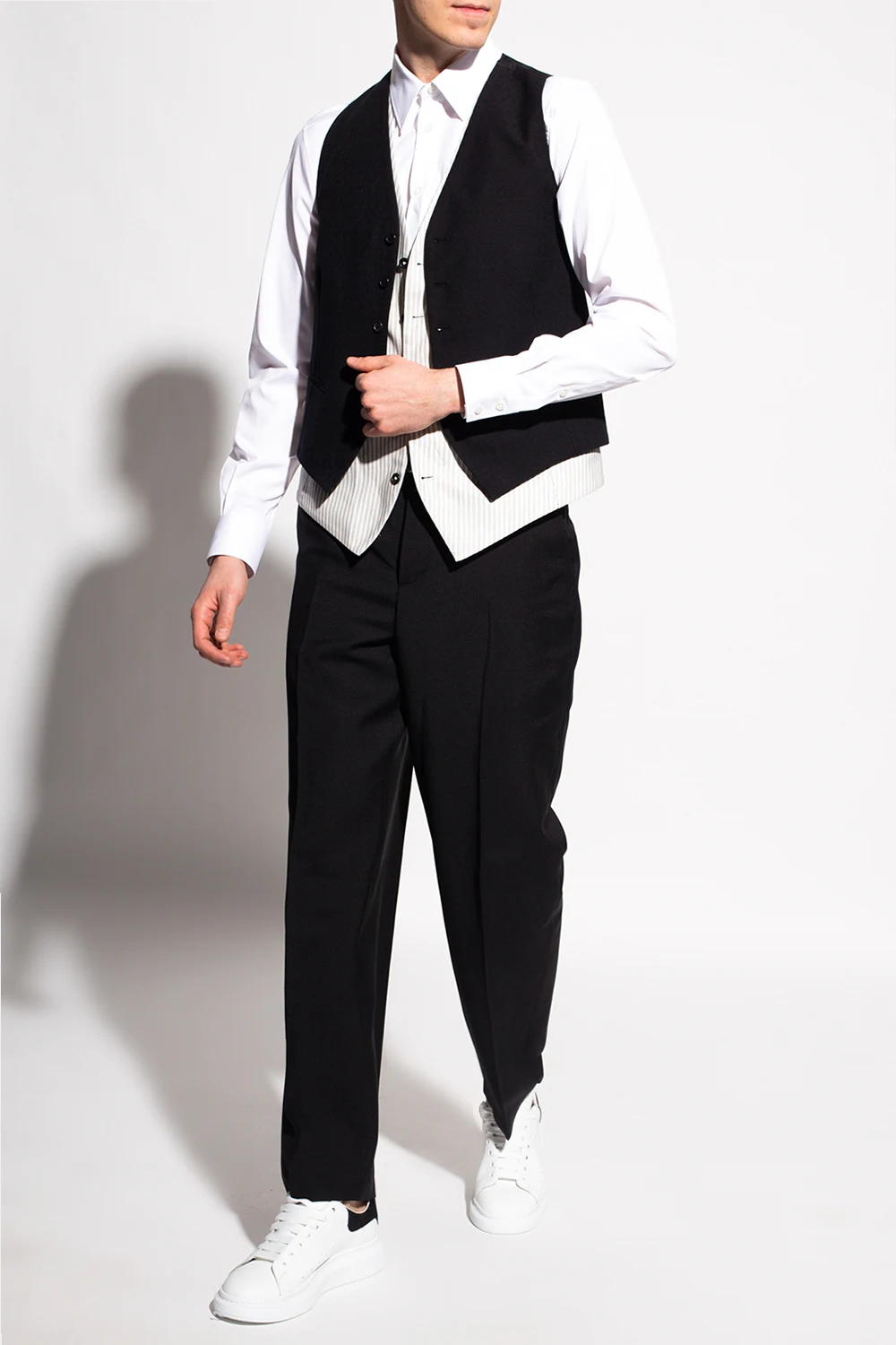 Shirt with strap detail