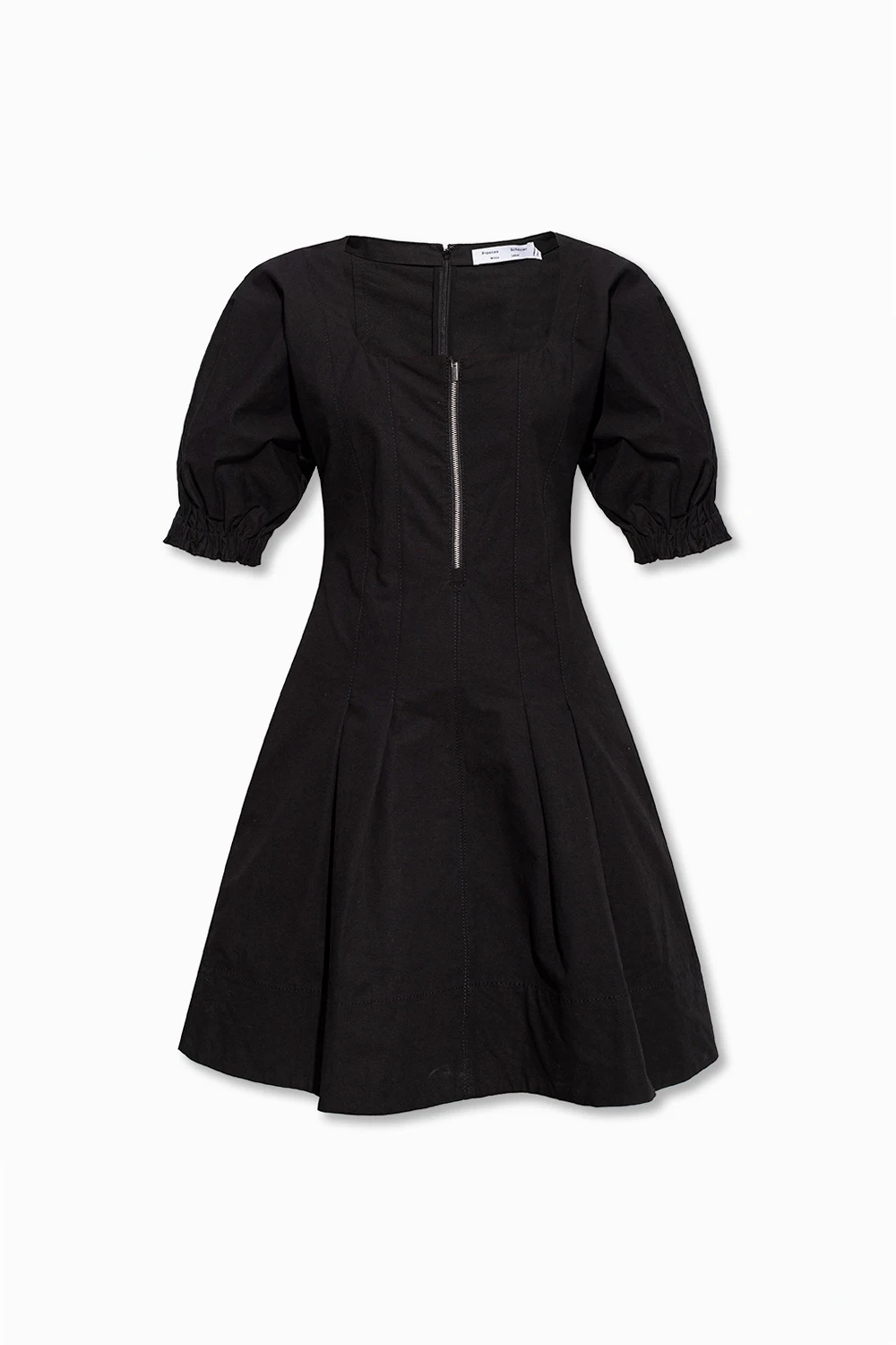 Dress with square neckline