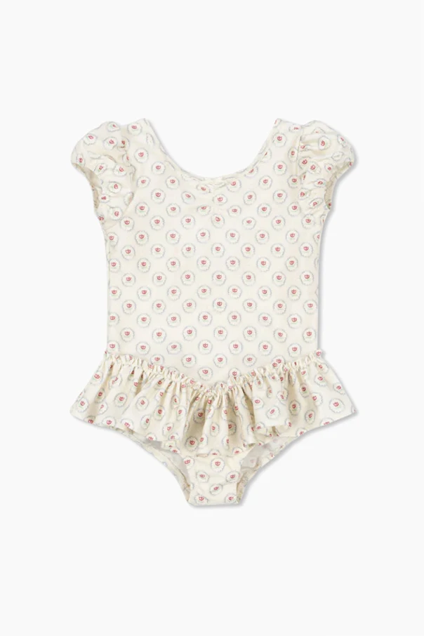 cream One-piece swimsuit ‘Malti’