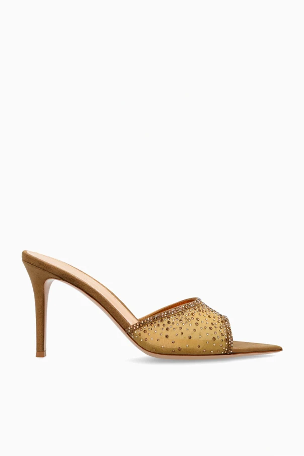 beżowy Klapki na obcasie ‘