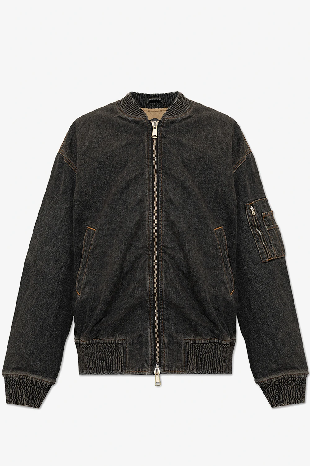 Jeansowa kurtka ‘D-WELTIK’ typu ‘bomber’