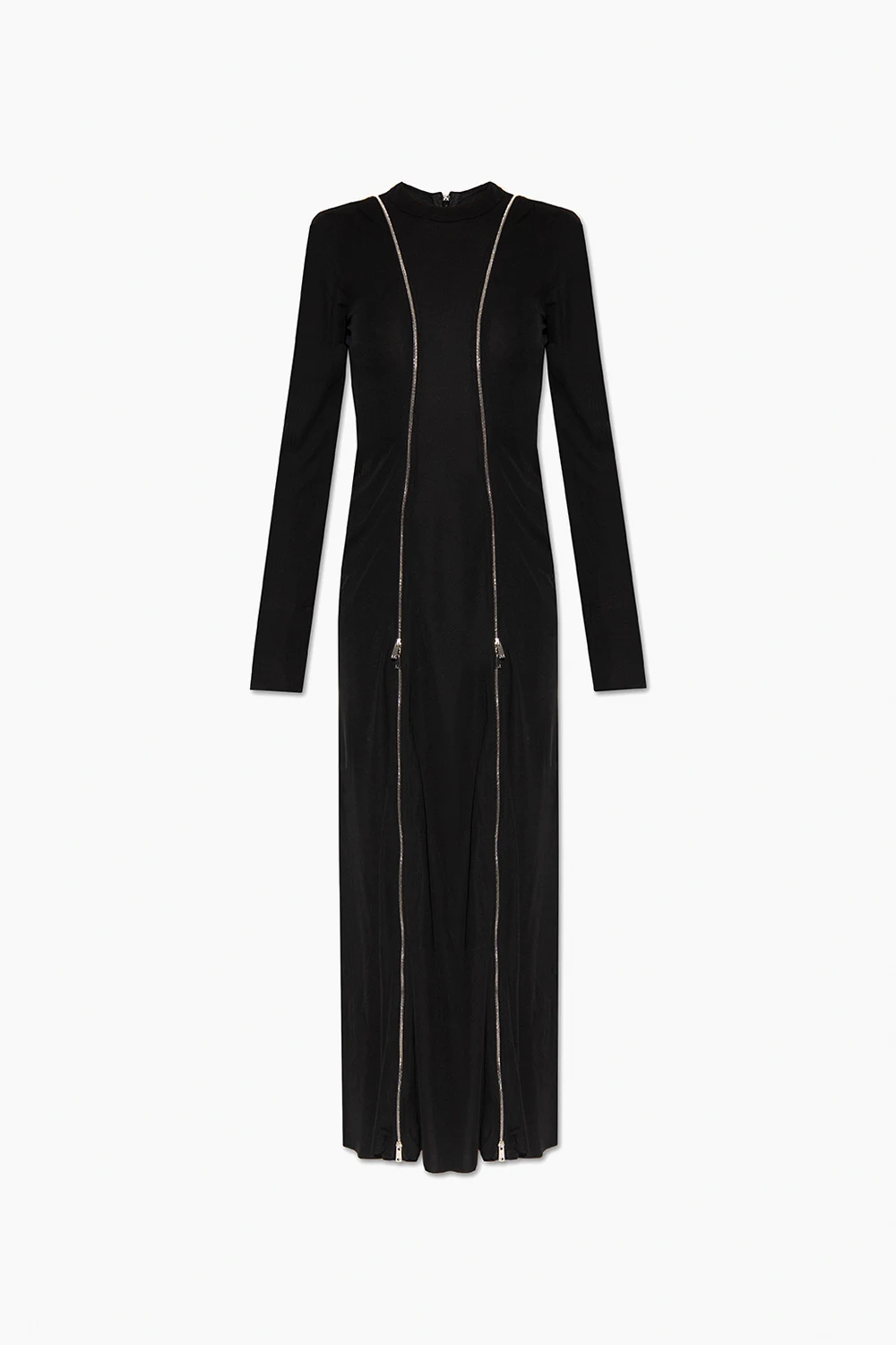 Bodycon dress with zippers