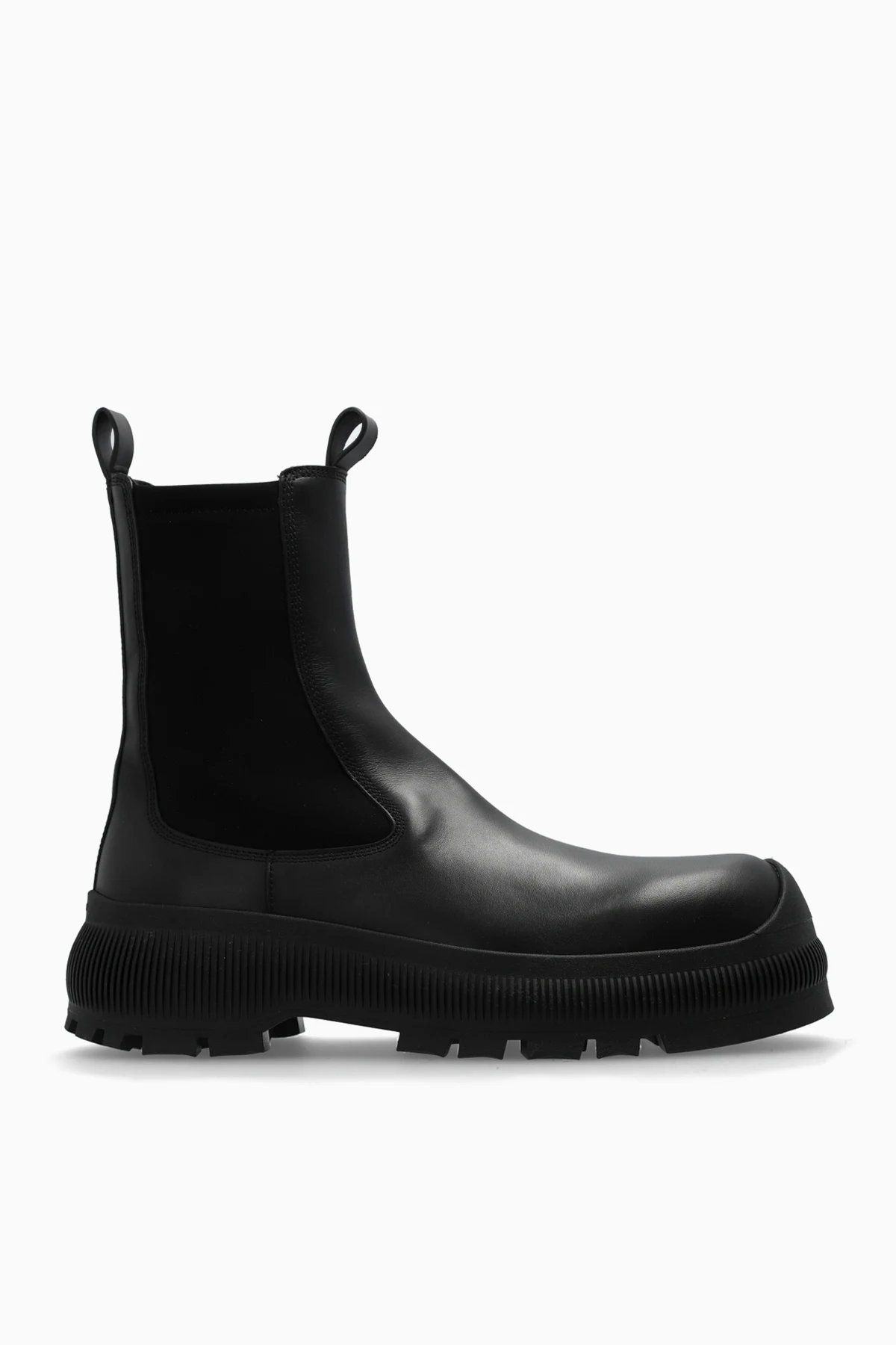 BLACK Chelsea boots with logo