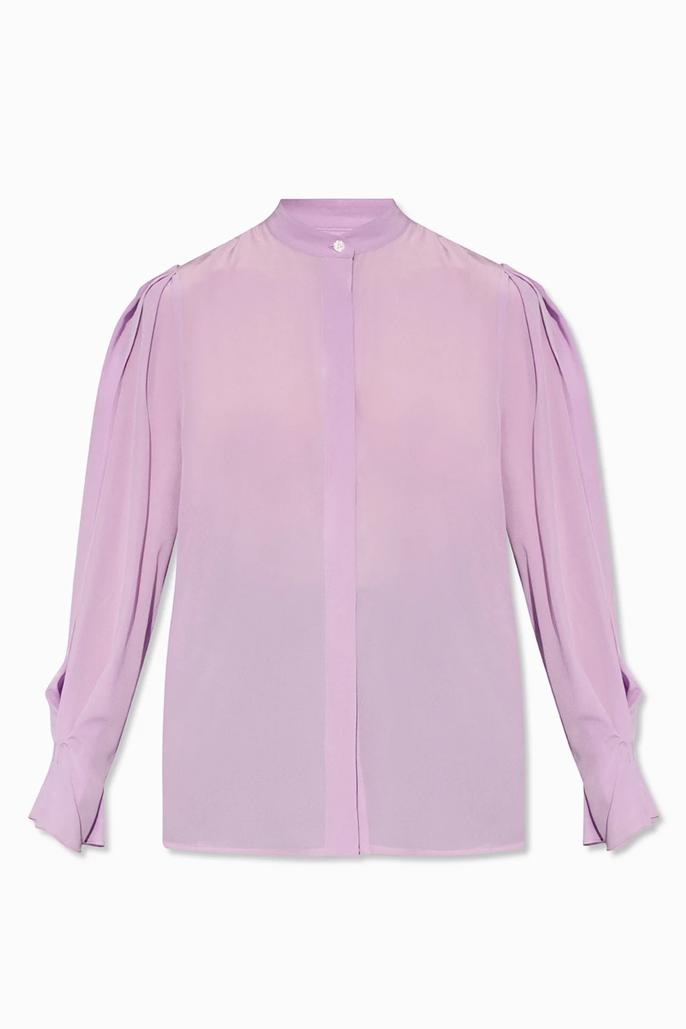 Sweatshirt with band collar