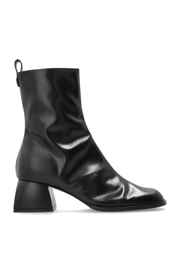 BLACK Heeled ankle boots