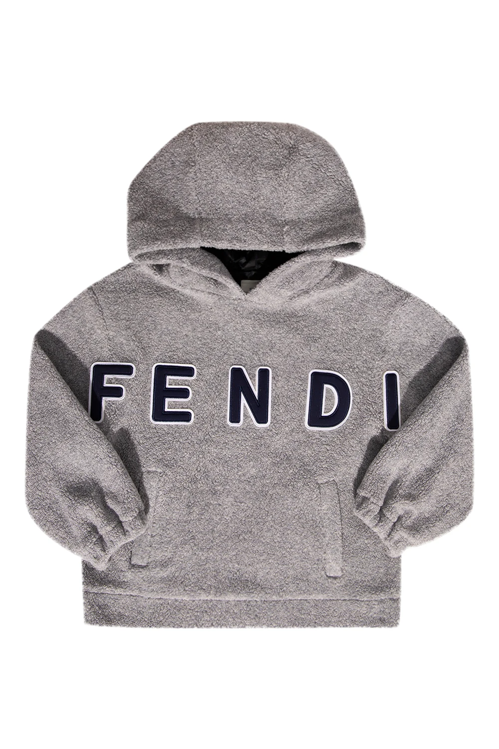 Fleece hoodie with logo